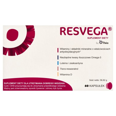Resvega Suplement diety 56,82 g (60 sztuk)