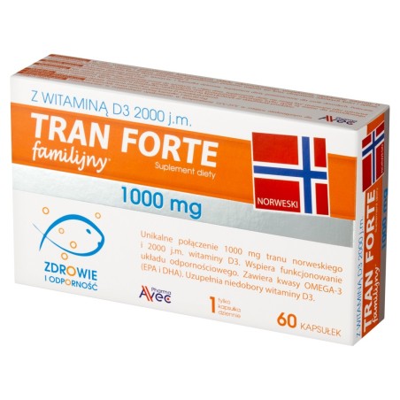 Familijny fish oil Forte dietary supplement 60 pieces