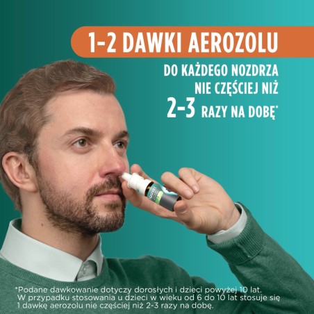 Nasivin Sinex spray nasal à l'aloès et à l'eucalyptus pour le nez bouché et le nez qui coule, 15 ml