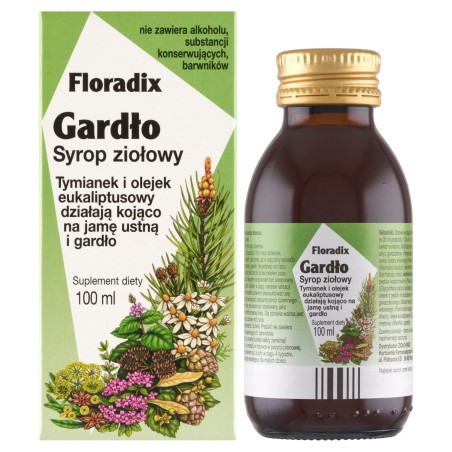 Floradix Dietary supplement throat herbal syrup 100 ml