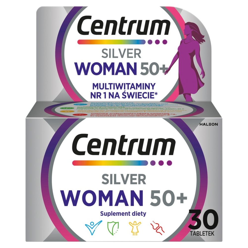 Centrum Silver Woman 50+ Nahrungsergänzungsmittel 49 g (30 Stück)