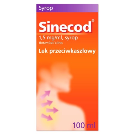 Sinecod 1,5 mg/ml Sirop antitussif 100 ml