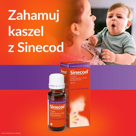 Sinecod 5 mg/ml Antitussive oral drops 20 ml