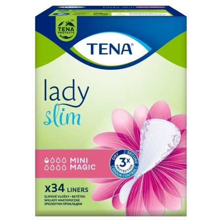 TENA Lady Mini Magic Specialized inserts 34 pieces