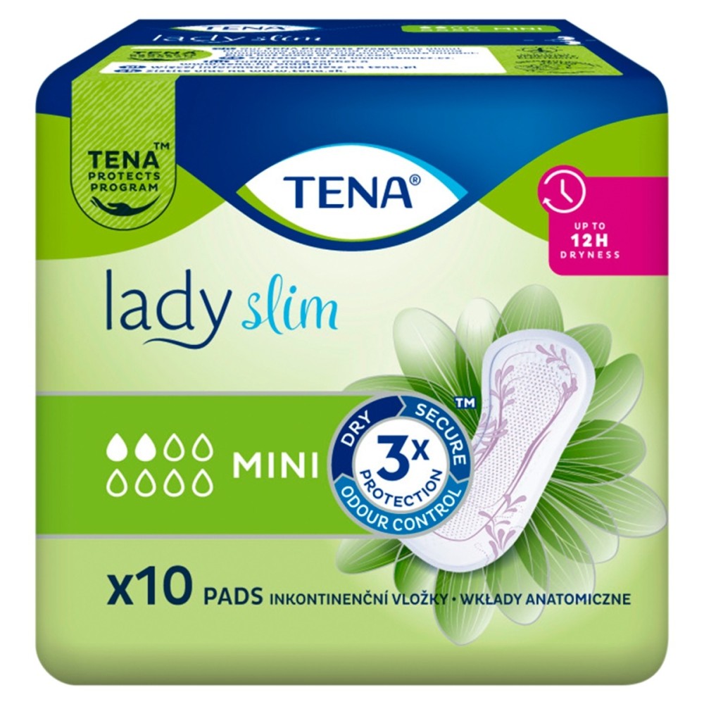 TENA Lady Slim Mini toallas sanitarias Specialized 10 piezas