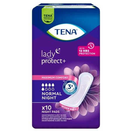 TENA Lady Normal Night Anatomical night diapers, 10 pieces