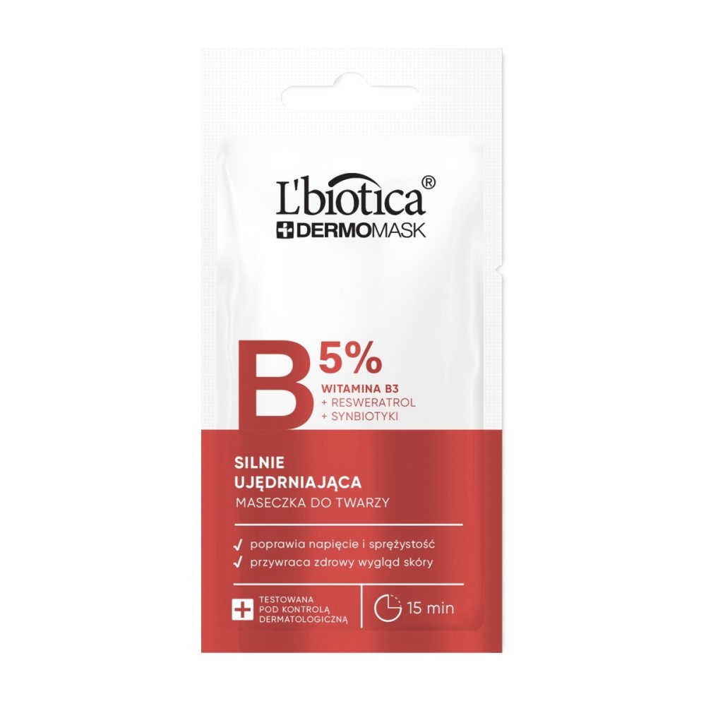 L'biotica Dermomask strongly firming mask with vitamin B3 8ml