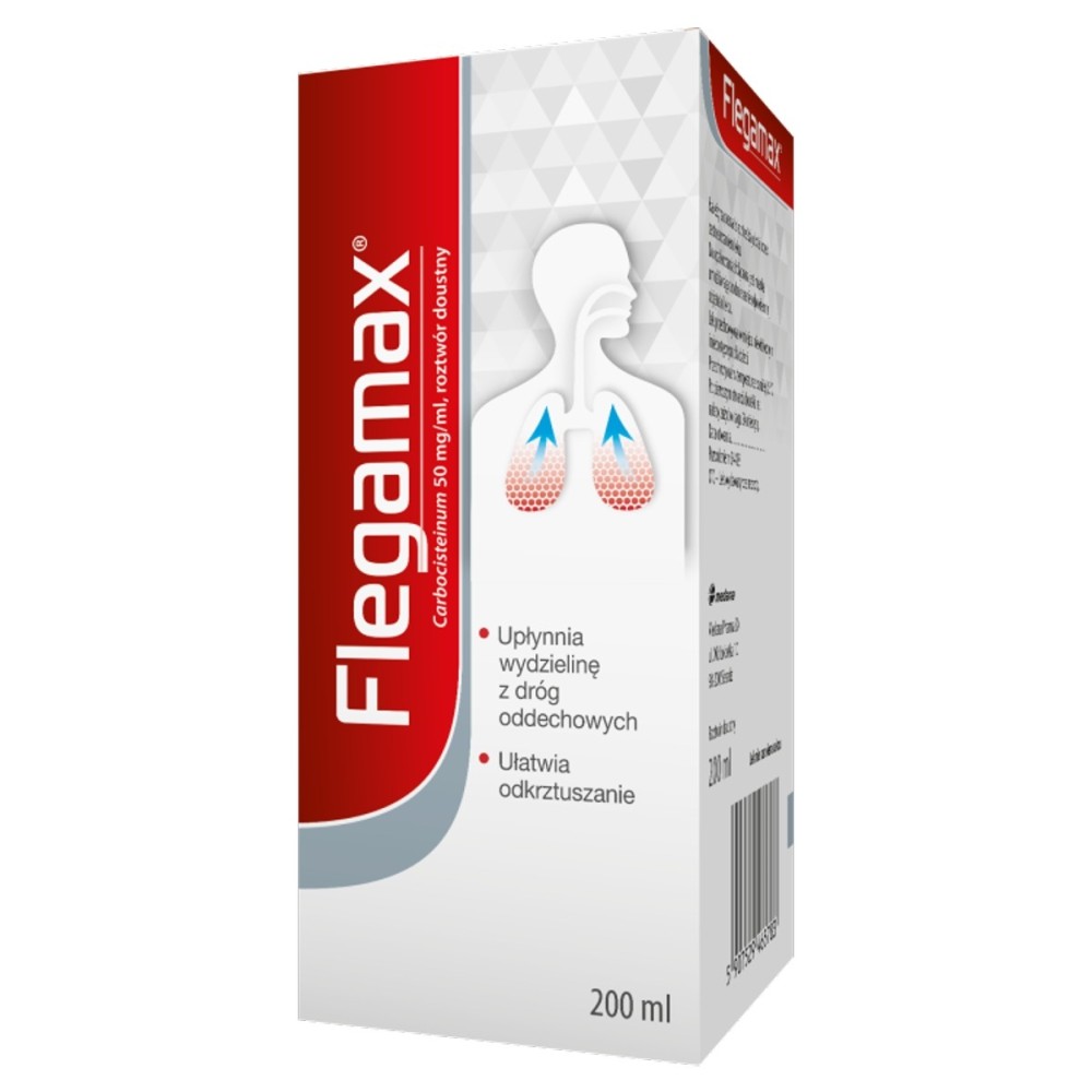 Flegamax oral solution 50 mg/ml bottle 200 ml