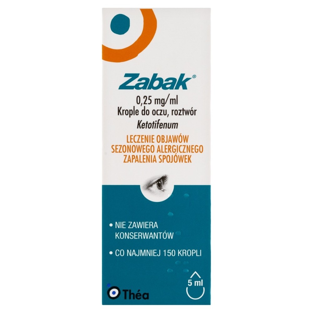 Zabak Collyre en solution 0,25 mg/ ml 5 ml