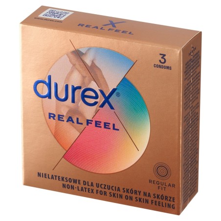 Durex Real Feel Non-latex condoms 3 pieces