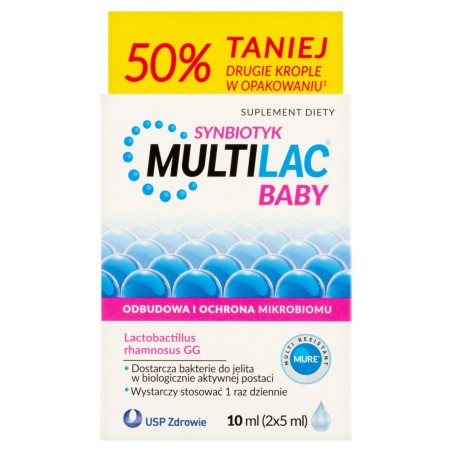 Multilac Baby Suplement diety synbiotyk 10 ml (2 x 5 ml)