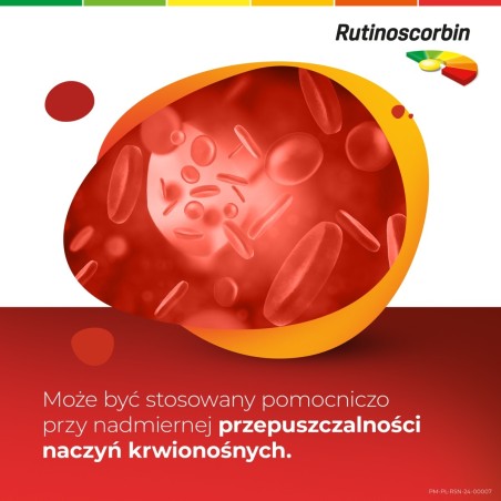 Rutinoscorbin 25 mg + 100 mg Tabletki powlekane 90 sztuk