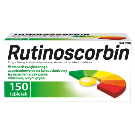Rutinoscorbin Film-coated tablets 150 pieces