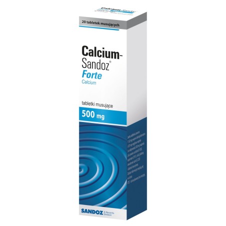 Calcium-Sandoz Forte 500 mg Comprimés effervescents 20 pièces