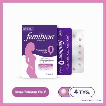Femibion® 0 Planowanie ciąży, Suplementy z Kwasem Foliowym Plus²