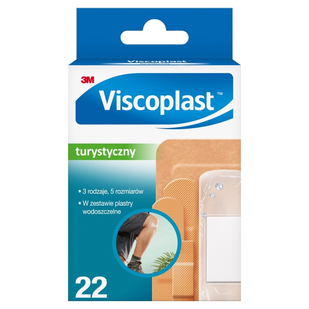 Dispositivo turístico Viscoplast Medical, juego de 22 apósitos impermeables.