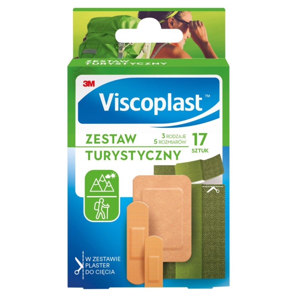Viscoplast Set of tourist plasters, 5 sizes, 17 pieces