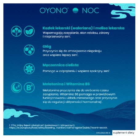 Oyono Noc Suplement diety 12,24 g (12 sztuk)