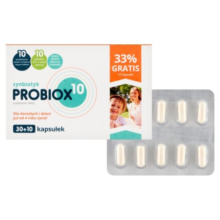 Probiox10 Suplement diety synbiotyk 7,52 g (40 sztuk)