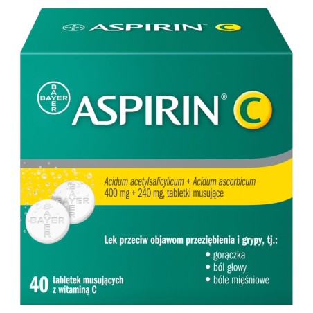 Aspirin C Effervescent tablets 40 tablets