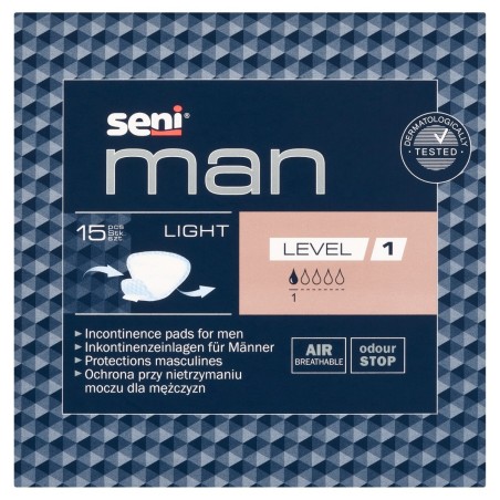 Seni Man Anatomické vložky pro muže 15 kusů