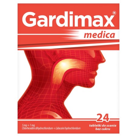 Gardimax Medica lozenges 5mg+1mg 24 pieces