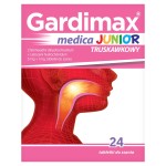 Gardimax Medica Junior 5 mg + 1 mg Tabletki do ssania truskawkowy 24 sztuki