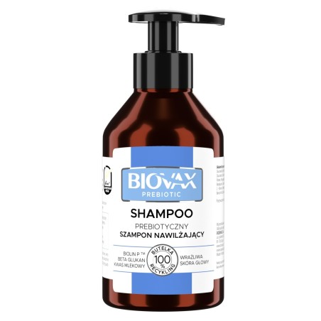 Biovax Prebiotic shampooing prébiotique hydratant pour cuir chevelu sensible 200 ml