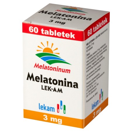 Melatonina LEK-AM 3 mg Comprimidos 60 piezas