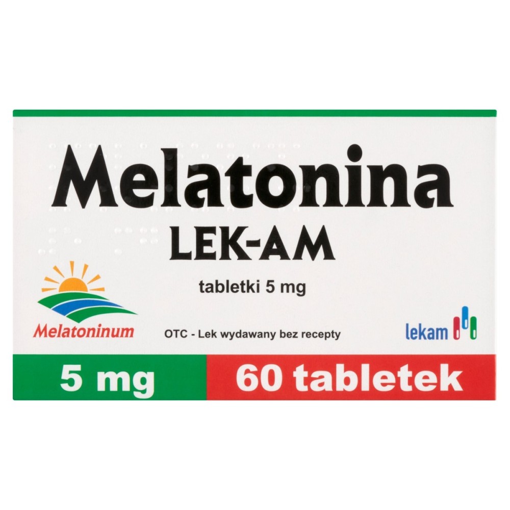 Mélatonine LEK-AM 5 mg Comprimés 60 pièces