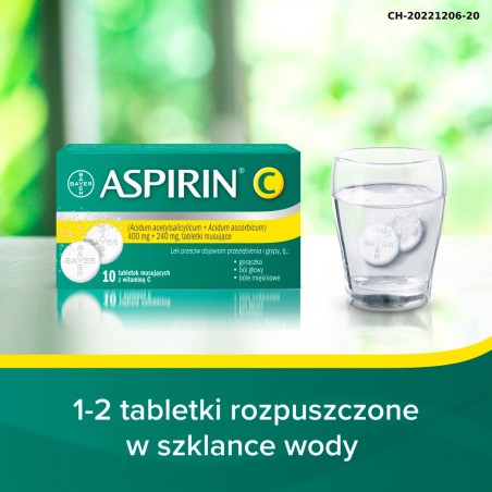 Aspirine C Comprimés effervescents 10 comprimés