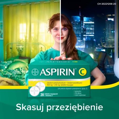 Aspirine C Comprimés effervescents 20 comprimés