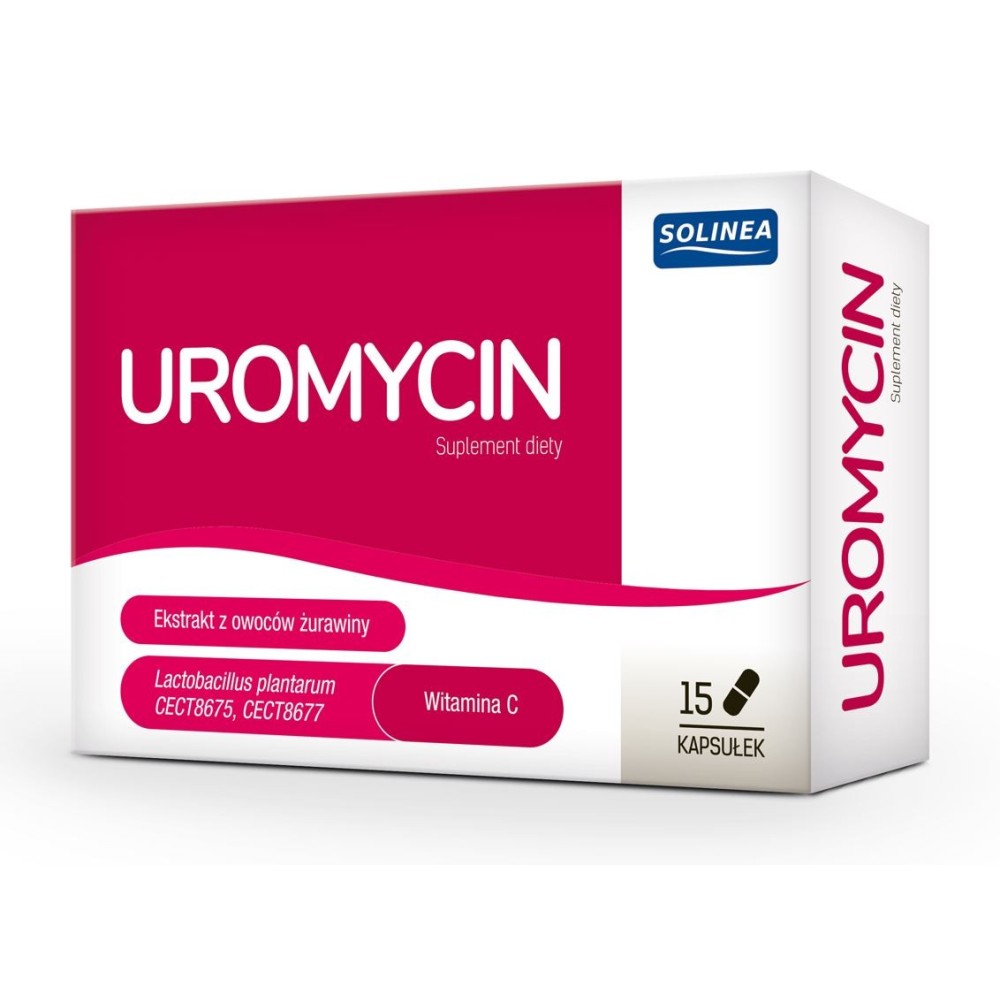 Kaps d'uromycine. 15 capsules.