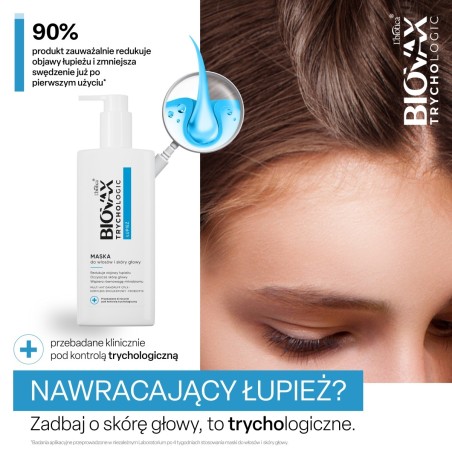 L'biotica Biovax Trychologic Dandruff mask for hair and scalp 200 ml