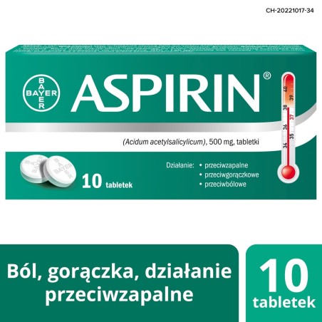 Aspirina Tabletas 10 tabletas