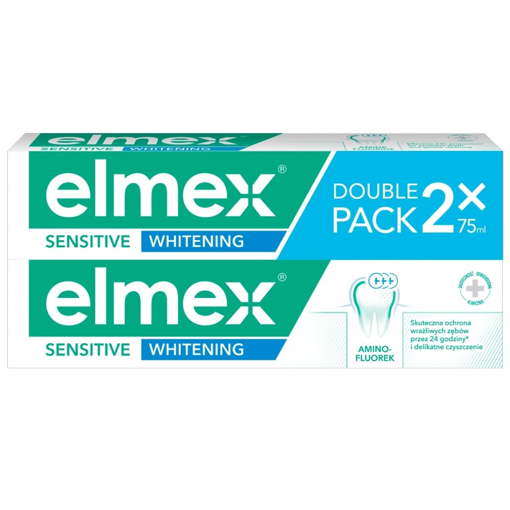Elmex Dentifricio Sbiancante Sensibile 2 x 75 ml