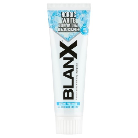 BlanX Nordic White Dentifricio sbiancante non abrasivo 75 ml