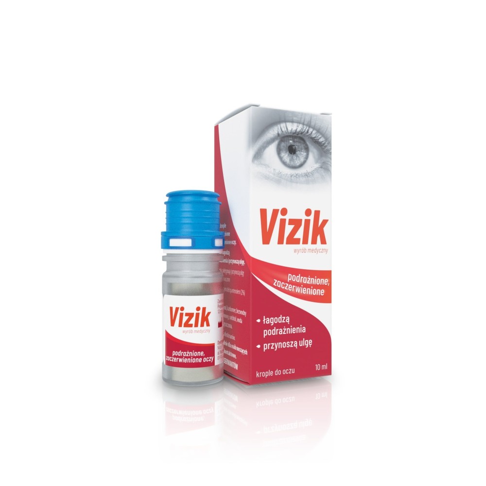 Vizik drops for irritated and reddened skin 10ml