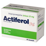 Actiferol Fe Suplement diety bioprzyswajalne żelazo 15 mg 45 g (30 sztuk)