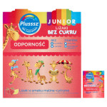 Plusssz Junior Lizaki bez cukru o smaku malina-cytryna 300 g (50 x 6 g)