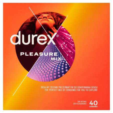 Durex Pleasure Mix Condoms 40 pieces