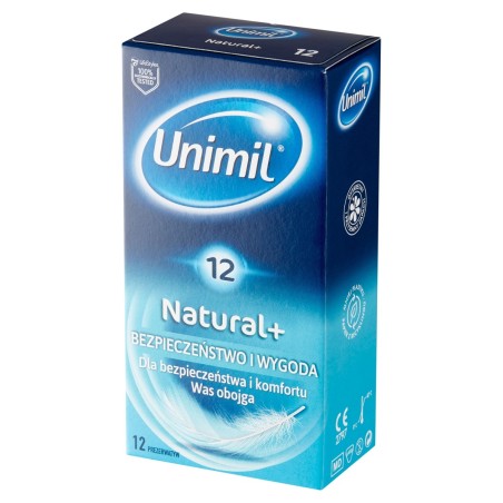 Unimil Natural+ Condoms 12 pieces