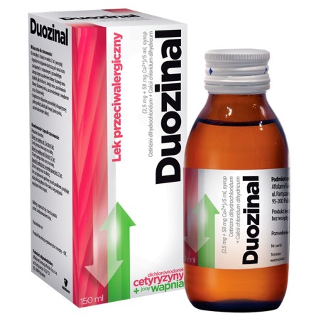 Duozinal Médicament antiallergique 150 ml