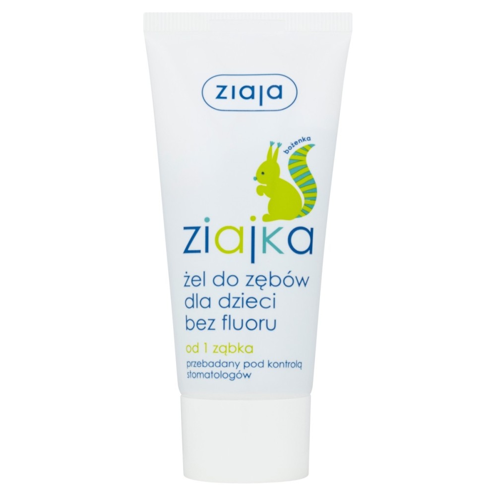 Ziaja Ziajka Gel dentaire pour enfants sans fluor à partir de 1 dent 50 ml