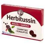 Herbitussin Saúco y eucalipto Pastillas para la tos y la garganta Complemento alimenticio 12 pastillas