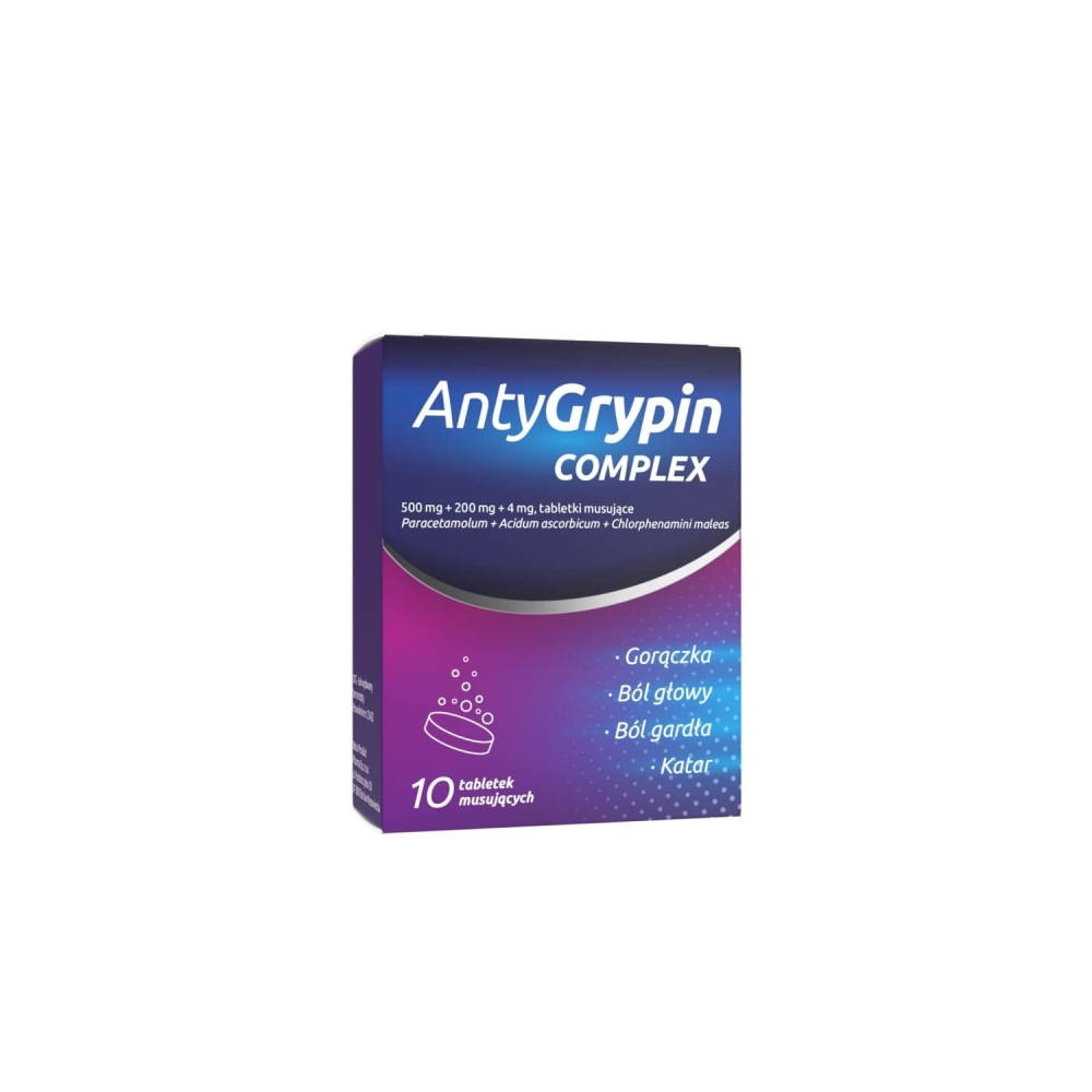 ANTYGRYPIN COMPLEX, 10 tabletek musujących