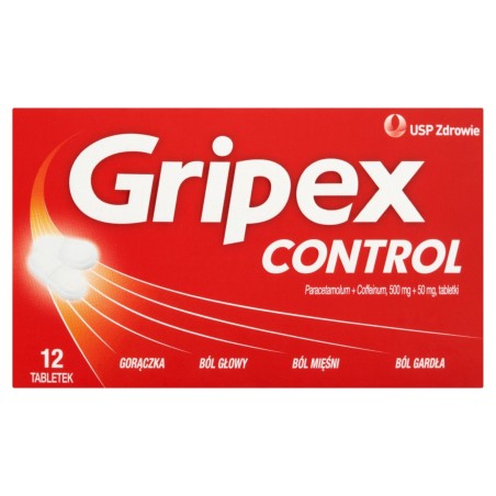 Gripex Control Tabletas 12 piezas