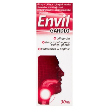 Envil Gorge Aérosol pour utilisation dans la cavité buccale 30 ml