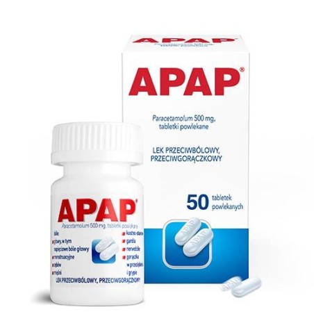 Apap 500 mg x 50 tablets
