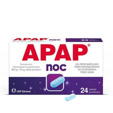 Apap night x 24 tablets